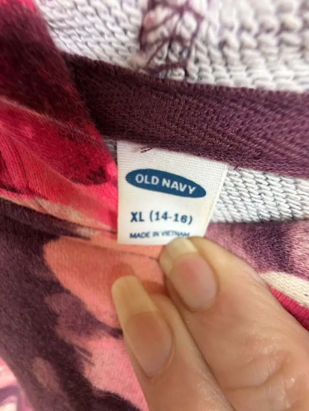 Old Navy Girls Floral Print Cropped Drawstring Hoodie